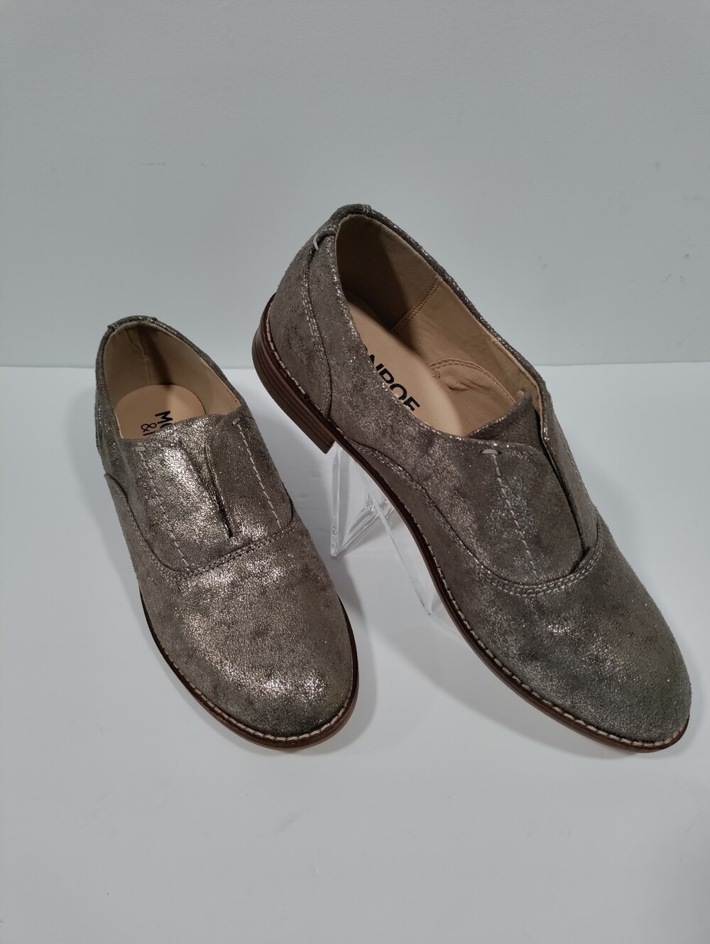 Monroe & Main Metallic Slip-On Women Loafers-Size 7.5M NWOT